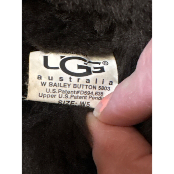 UGG Australia Womens Bailey W Button NWT 5803 W/JTRD size 5 Women’s - Picture 8 of 9
